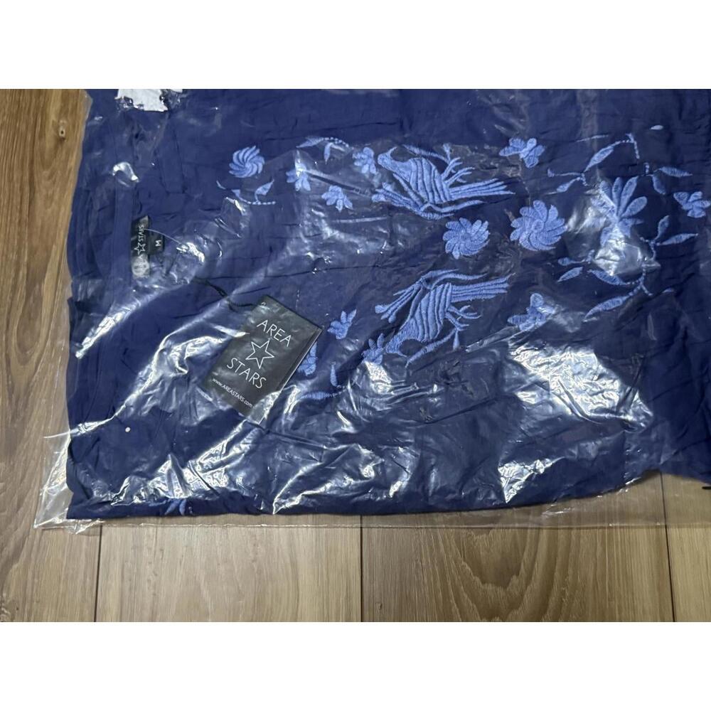 NWT! Area Stars Embroidered Dress in Navy Size Medium - Picture 4 of 6